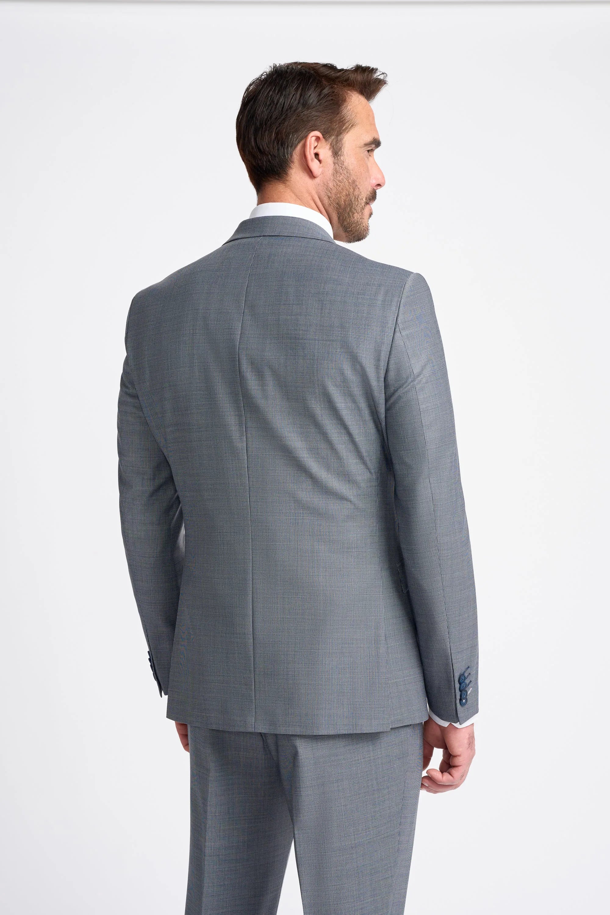 Bond - Men's Grey 3 Piece Tailored Fit Suit