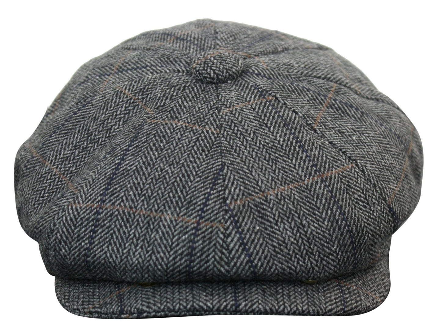 Mens Tweed Check Peaky Blinders Cap
