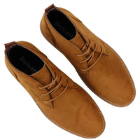 Mens's Chukka Desert Lace Up Tan Ankle Boots