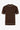 Braunes Herren-Strickshirt, normale Passform, Rundhalsausschnitt mit Kontrastbesatz