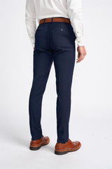 Baresi - Klassische Hose für Herren, einfarbig, Marineblau
