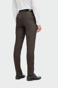 Caridi - Braune Tweedhose für Herren