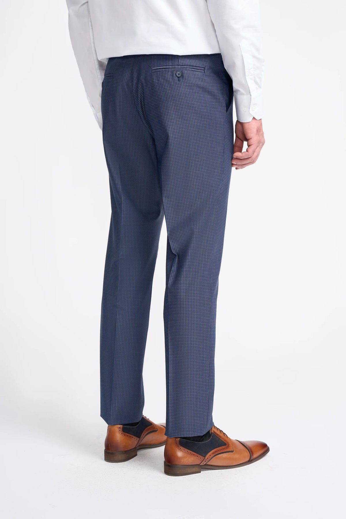 Bond – Marineblaue Karohose für Herren
