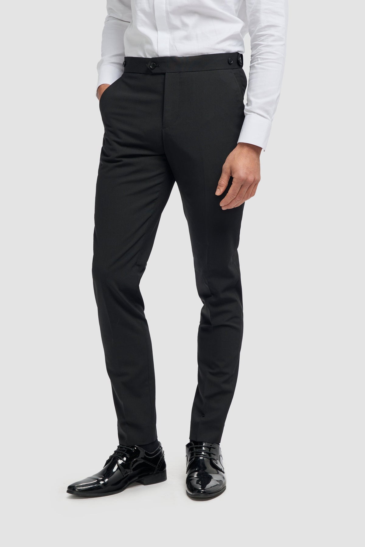 Aspen - Klassische Herrenhose in schlichtem Schwarz