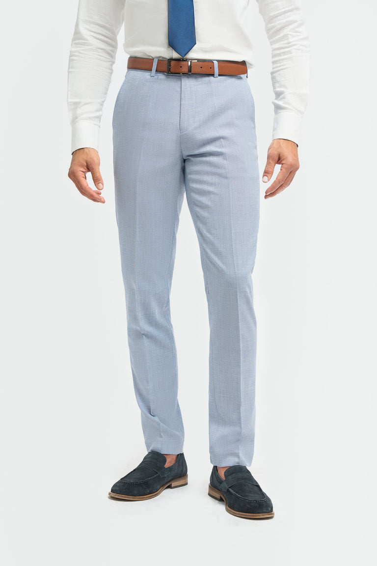 Miami – Blaue Crosshatch-Hose für Herren