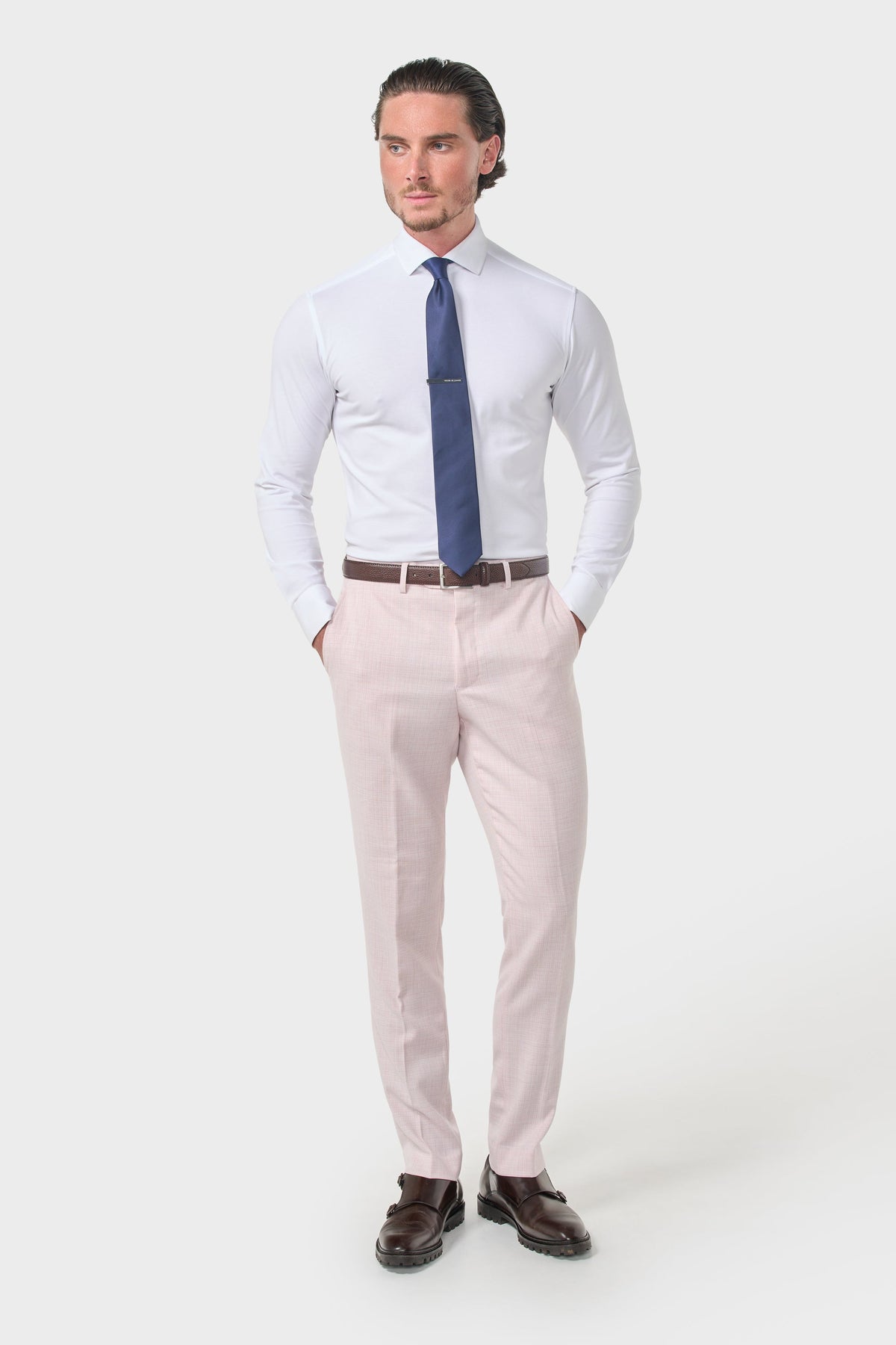 Tropez - Rosa Herren-Anzughose