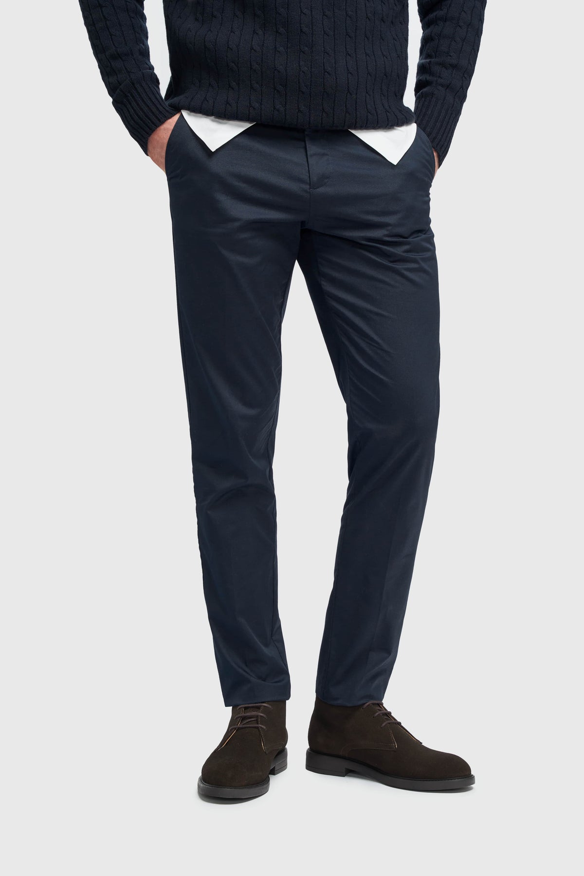 Mario - Klassische Sommerhose für Herren in Marineblau