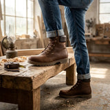 03 GTX C1 – Wasserdichte Herren-Ankle-Boots aus Leder in Rindenbraun
