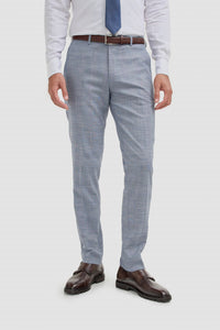 Blau karierte Vintage-Hose für Herren - Cavani Miles