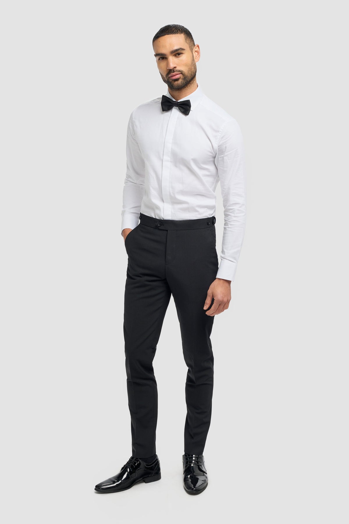 Aspen - Klassische Herrenhose in schlichtem Schwarz