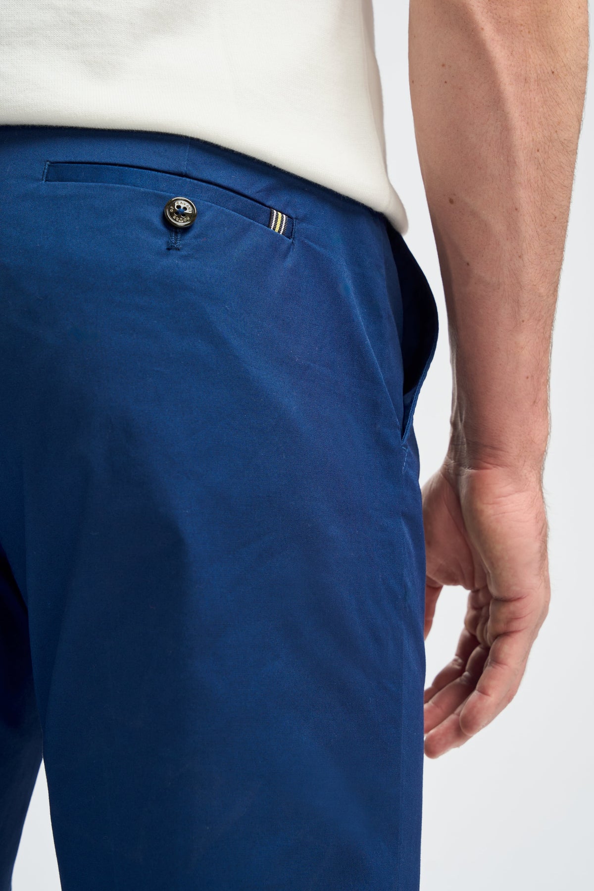 Mario - Herren Sommer Blaue Elegante Hose