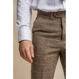 Albert - Hellbraune Tweedhose für Herren
