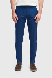 Mario - Herren Sommer Blaue Elegante Hose