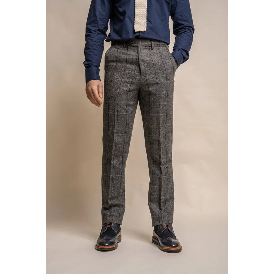 Albert - Graue Tweedhose für Herren
