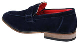 Fiorello 1807 - Mens Suede Faux Slip Onl Shoes Italian Design Classic Loafers