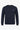 Herren-Sweatshirt mit Rundhalsausschnitt, langen Ärmeln und Stretchanteil aus Baumwollmischgewebe in Marineblau