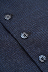 Caridi - Herren-Tweed-Weste in Marineblau