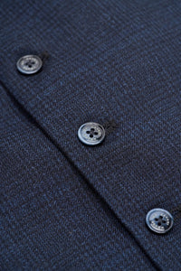 Caridi - Herren-Tweed-Weste in Marineblau