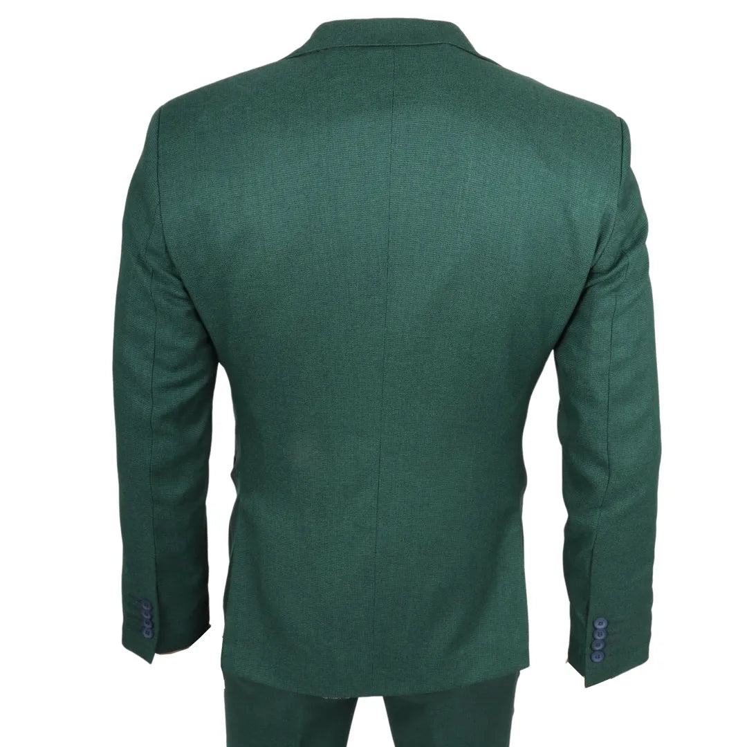IM08 - Men's 3 Piece Green Classic Suit