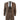 IM1 Men's Classic Brown Plain Tailored Fit 3-Piece Suit
