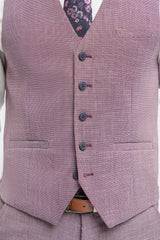 Miami - Rosa Slim Fit Sommerweste für Herren