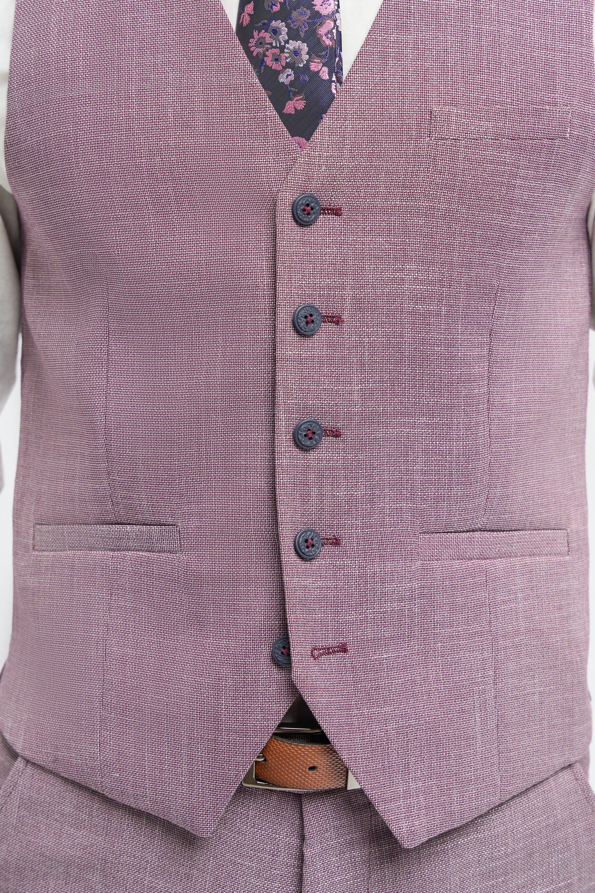 Miami - Rosa Slim Fit Sommerweste für Herren