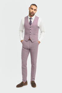 Miami - Rosa Slim Fit Sommerweste für Herren