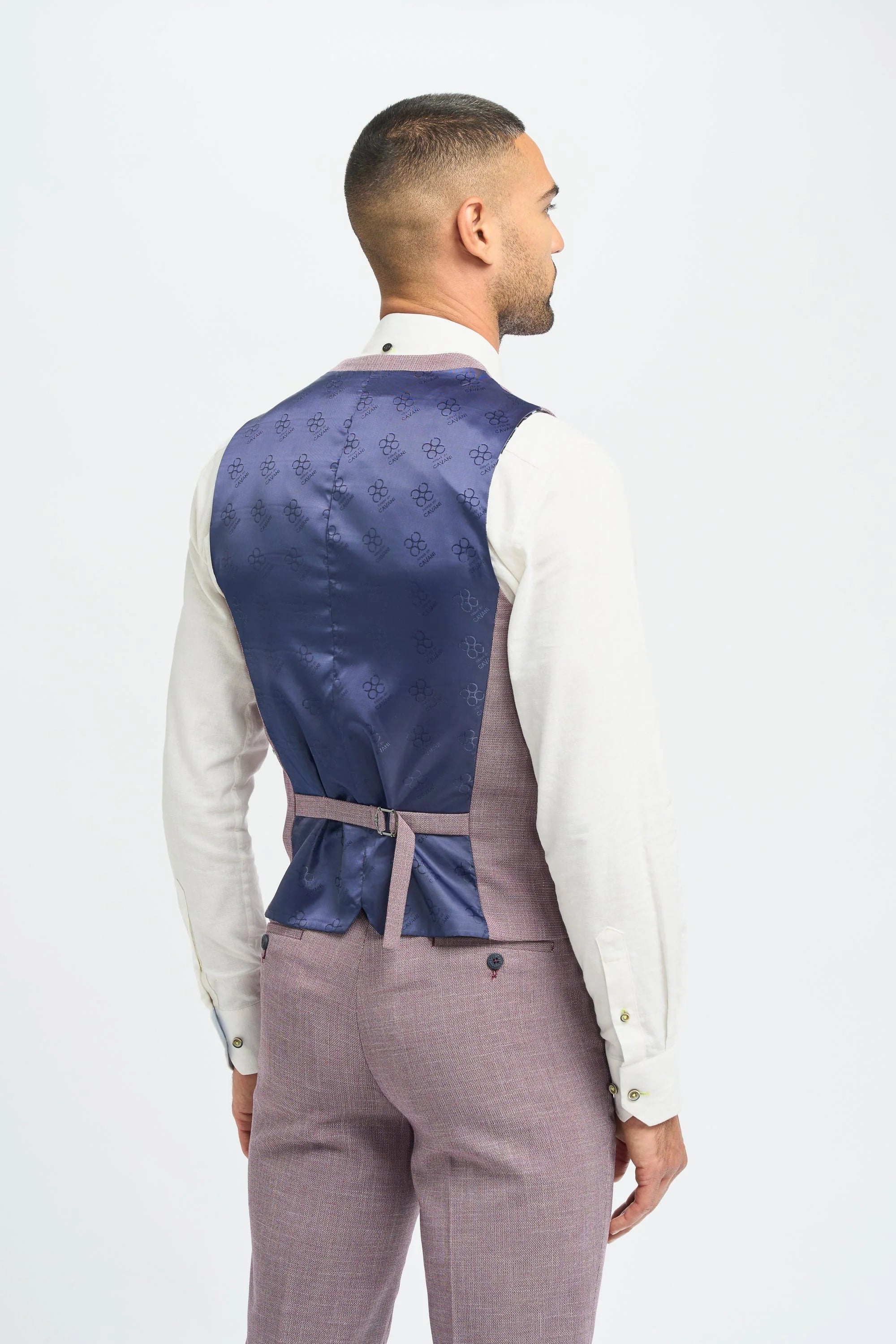 Miami - Rosa Slim Fit Sommerweste für Herren
