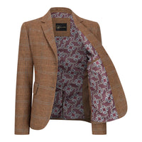 TPSTZ73 – Damenblazer aus eichenbraunem Tweed