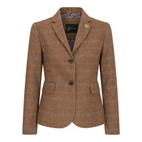 TPSTZ73 – Damenblazer aus eichenbraunem Tweed