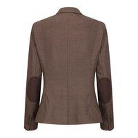 TPW50 - Brauner 3-teiliger Damenanzug im Prince-of-Wales-Karo-Muster