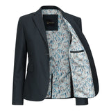 TPW53 - Grüner 3-teiliger Damenanzug im Prince-of-Wales-Karo-Muster