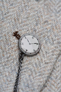 Thomas – Grauer 3-teiliger Herrenanzug aus Wollmischgewebe