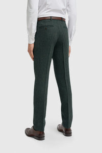 Thomas – Olivgrüner 3-teiliger Anzug aus Wollmischgewebe