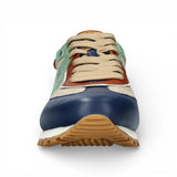 Aglae 02 – Grau-blaue Herren-Sneaker aus Leder