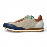 Aglae 02 – Grau-blaue Herren-Sneaker aus Leder