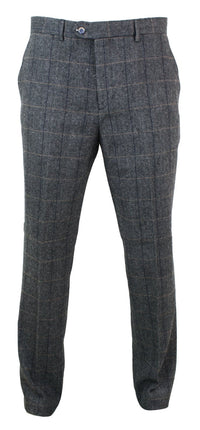 Albert - Men's Grey Tweed Trousers