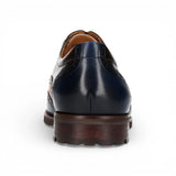 Antonin 01 - Herren-Oxfordschuhe aus blau-braunem Leder