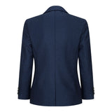 Boys Navy Blue 3 Piece Tweed Birdseye Suit Smart Formal Wedding Classic 1920s