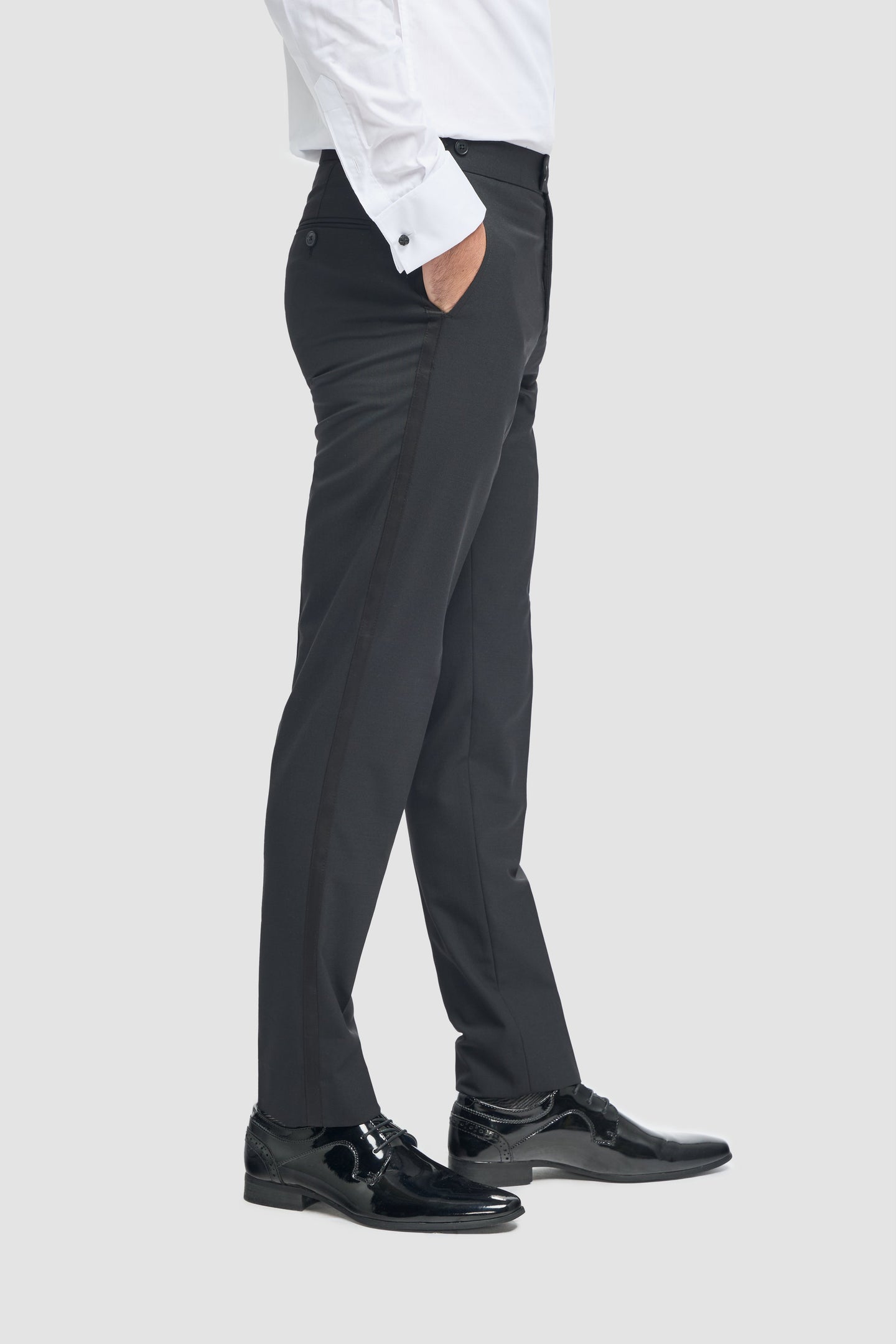 Aspen - Klassische Herrenhose in schlichtem Schwarz