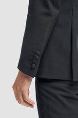 Aspen – Schwarzer Smoking für Herren, zweiteiliger Hochzeitsanzug