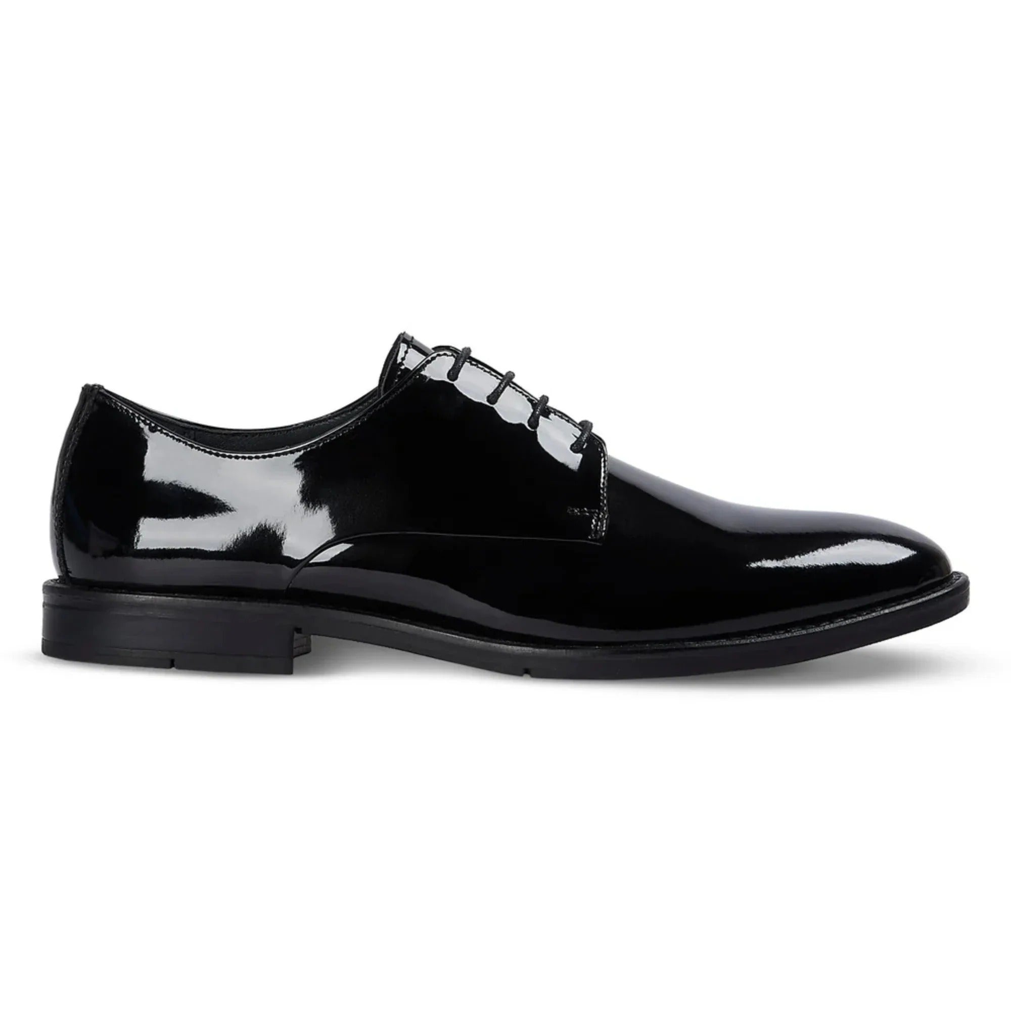 Beaumont - Schwarze Derby-Schuhe für Herren aus Lackleder