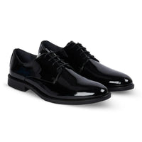 Beaumont - Schwarze Derby-Schuhe für Herren aus Lackleder