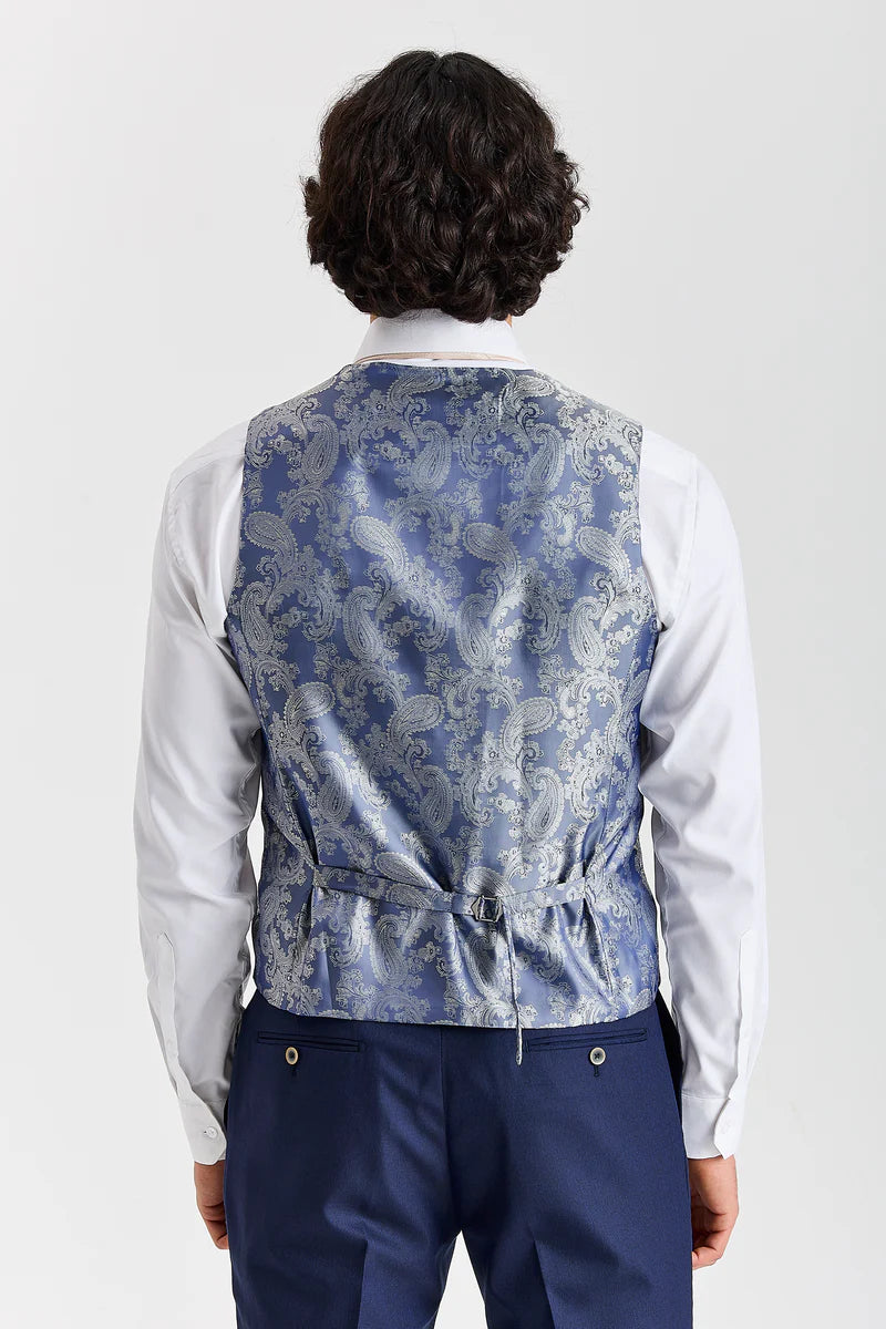 Belmont – Marineblauer 3-teiliger klassischer Hochzeitsanzug für Herren