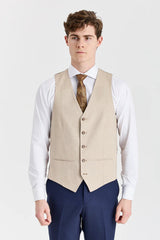 Belmont Navy Anzug mit kontrastierender Belmont Beige Weste