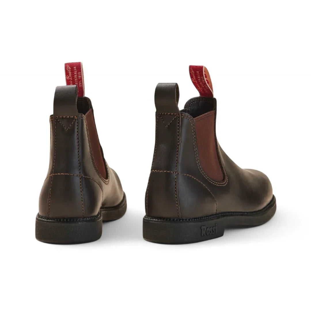 Booma 607 - Braune Chelsea-Boots aus Leder