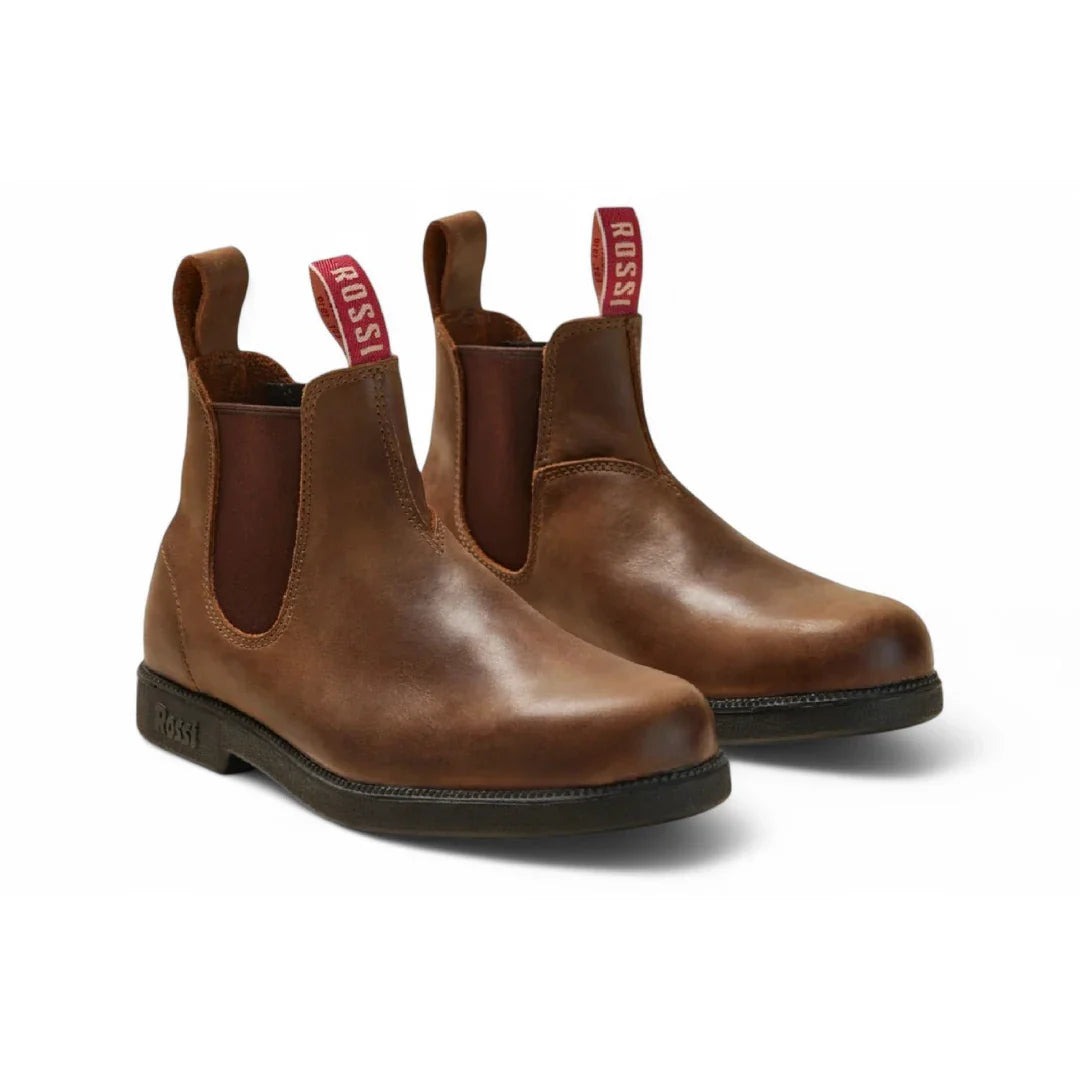 Booma 607 - Hellbraune Chelsea-Boots aus Leder