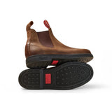 Booma 607 - Hellbraune Chelsea-Boots aus Leder