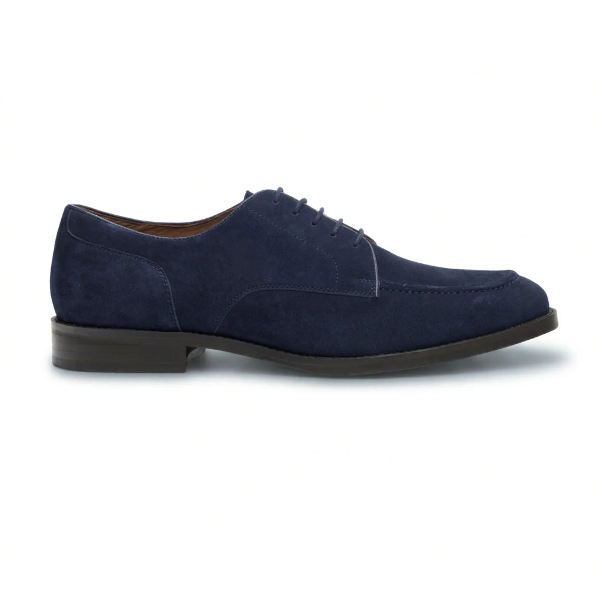 Brera - Klassische Herren-Derby-Schnürschuhe aus marineblauem Wildleder