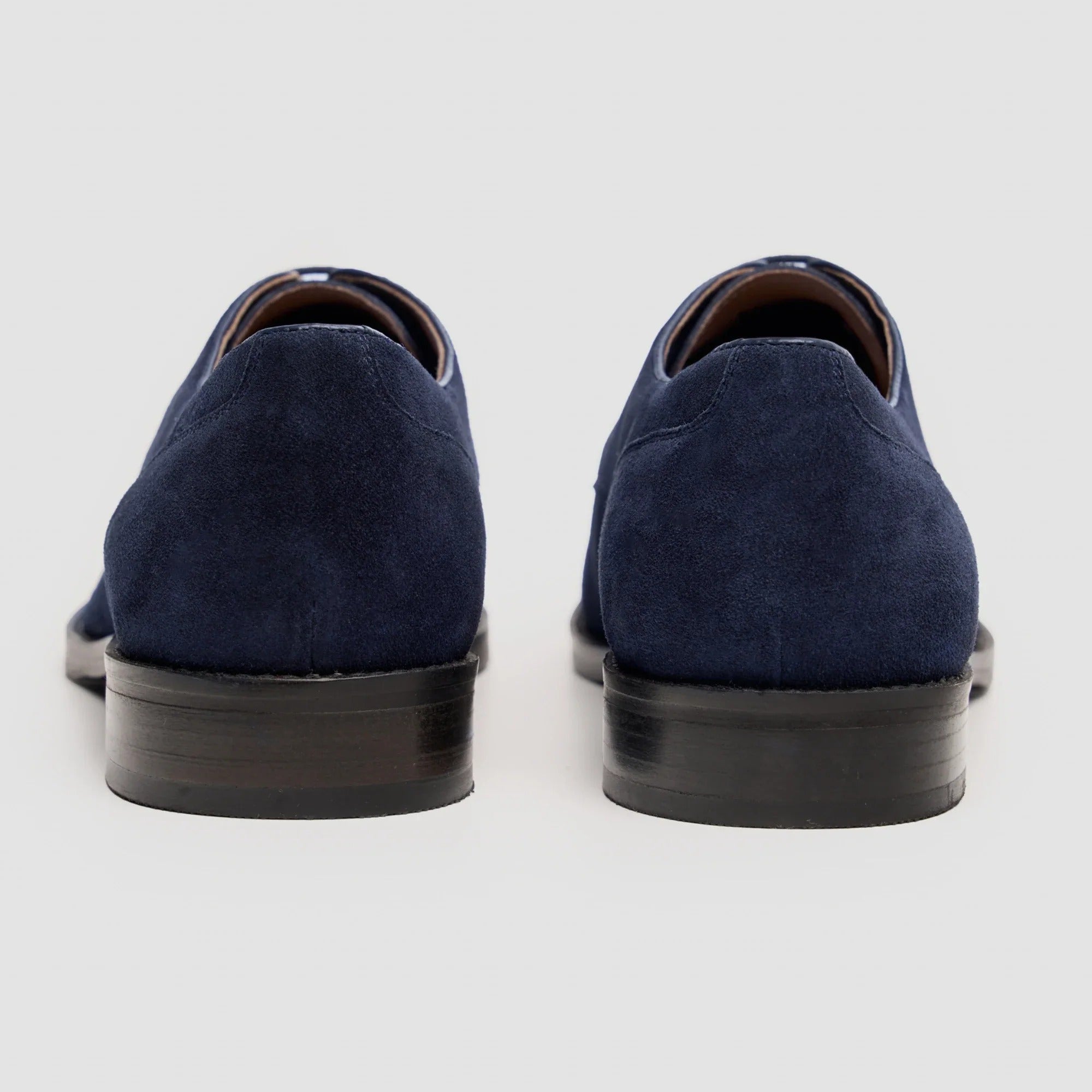 Brera - Klassische Herren-Derby-Schnürschuhe aus marineblauem Wildleder